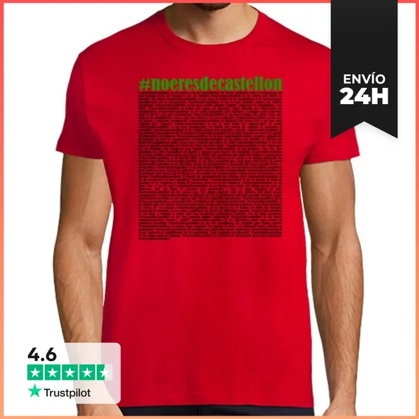 Camiseta Hombre Clásica #noeresdecastellon LaTostadora