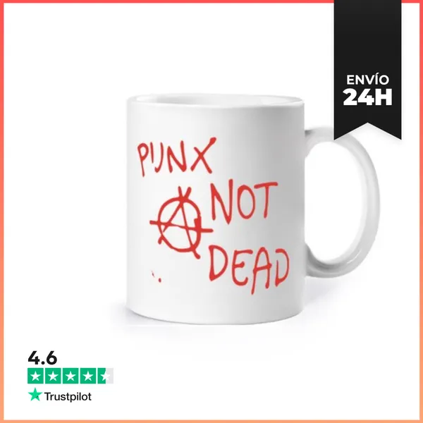 Taza Punk Not Dead LaTostadora