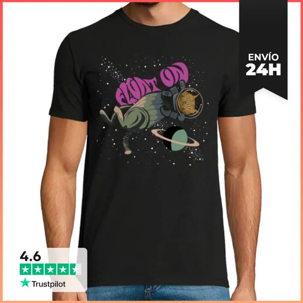 Camiseta Hombre Clásica Float On LaTostadora
