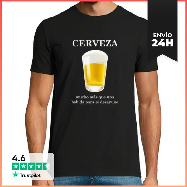 Camiseta Hombre Clásica Cerveza LaTostadora