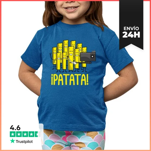 Camiseta Clásica Para Niños Patata Selfie LaTostadora