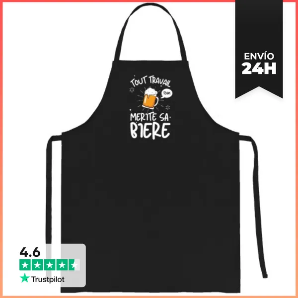 Delantal Cada Trabajo Merece Su Cerveza Humor Gr LaTostadora