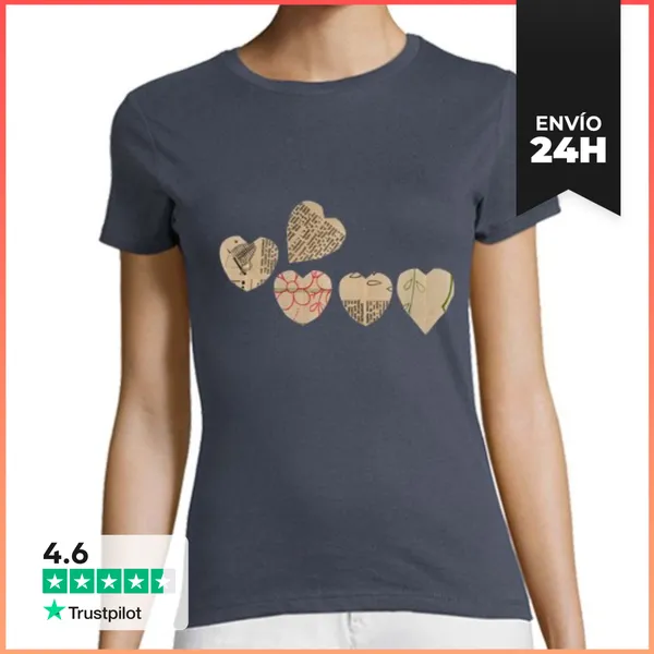 Camiseta Mujer Clásica Camiseta Chica Amor Mod III LaTostadora