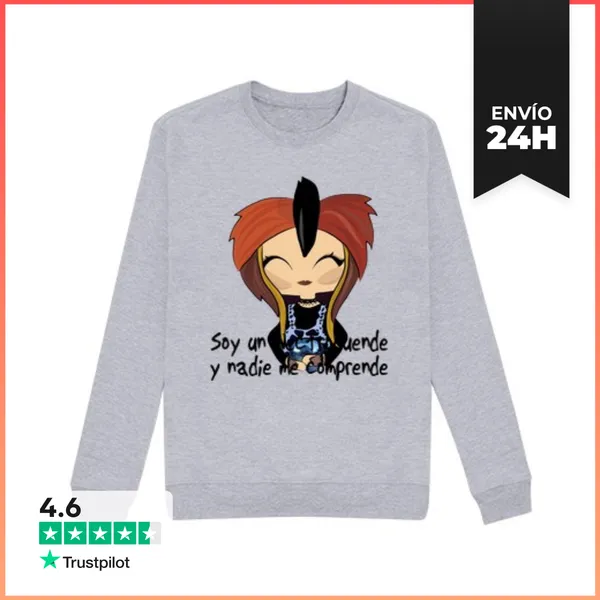 Sudadera Unisex Hombre, Sudadera, Gris Vigoré LaTostadora