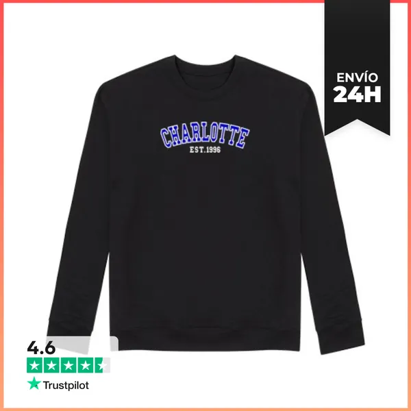 Sudadera Unisex Charlotte Est 1996 LaTostadora