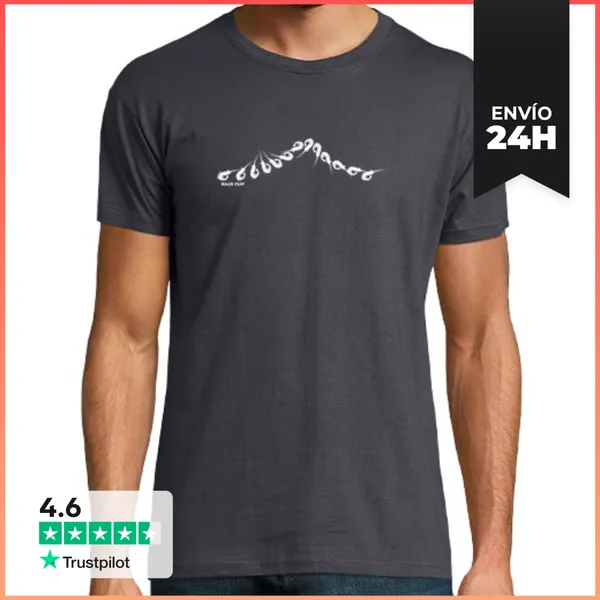 Camiseta Hombre Clásica Back Flip LaTostadora