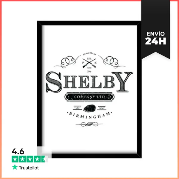 Cuadro Con Marco Vertical Sociedad Limitada Shelby LaTostadora