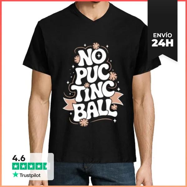 Camiseta Hombre, Cuello Pico No Puc Tinc Ball LaTostadora