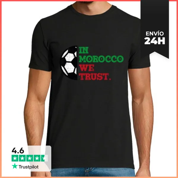 Camiseta Hombre Clásica In Morocco We Trust LaTostadora