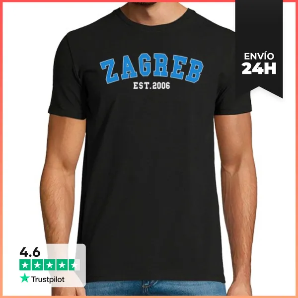 Camiseta Hombre Clásica Zagreb Est 2006 LaTostadora