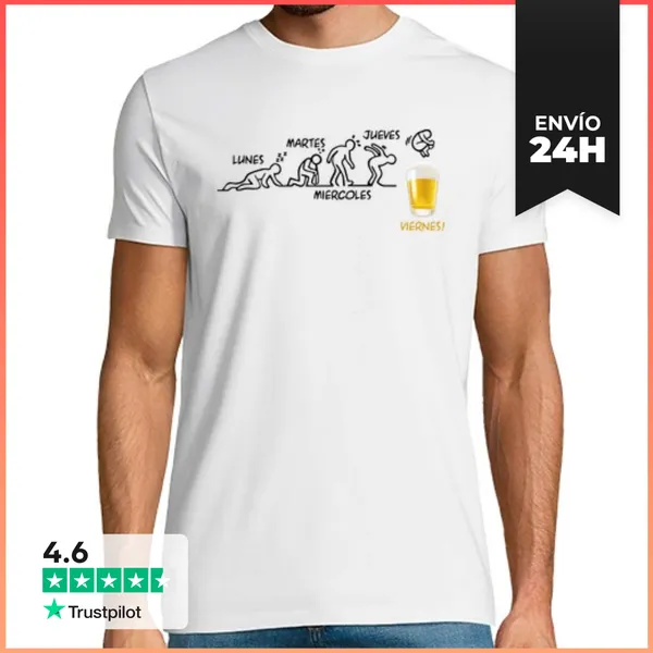 Camiseta Hombre Clásica Beer-volution LaTostadora