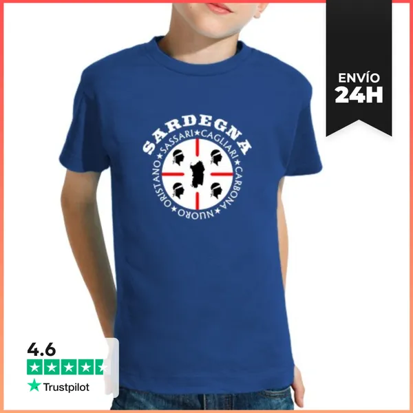 Camiseta Clásica Para Niños Camiseta De Recuerdo De Cerdeña Con