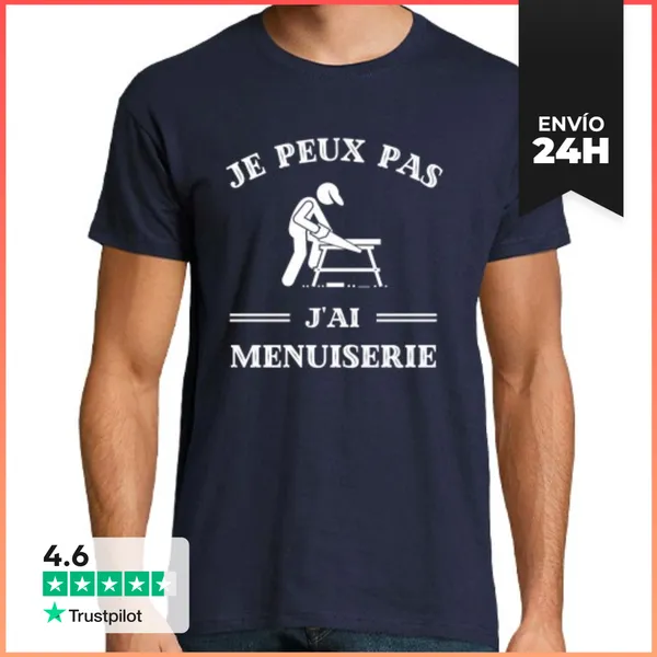 Camiseta Hombre Clásica No Puedo Tener Carpintería Humor