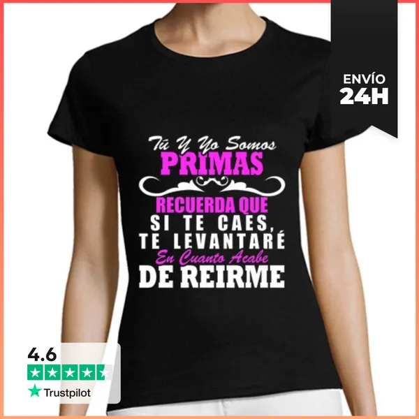 Camiseta Mujer Clásica Somos Primas LaTostadora