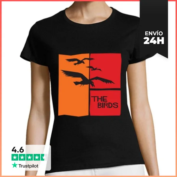 Camiseta Mujer Clásica The Birds LaTostadora