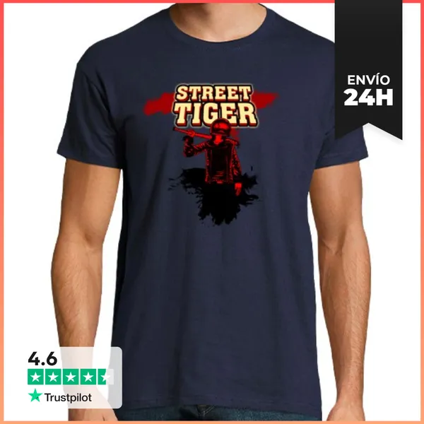 Camiseta Hombre Clásica Street Tiger LaTostadora