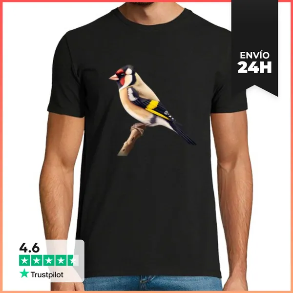 Camiseta Hombre Clásica Jilguero LaTostadora
