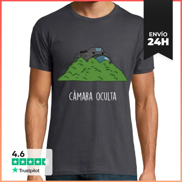 Camiseta Hombre Clásica Camara Oculta LaTostadora