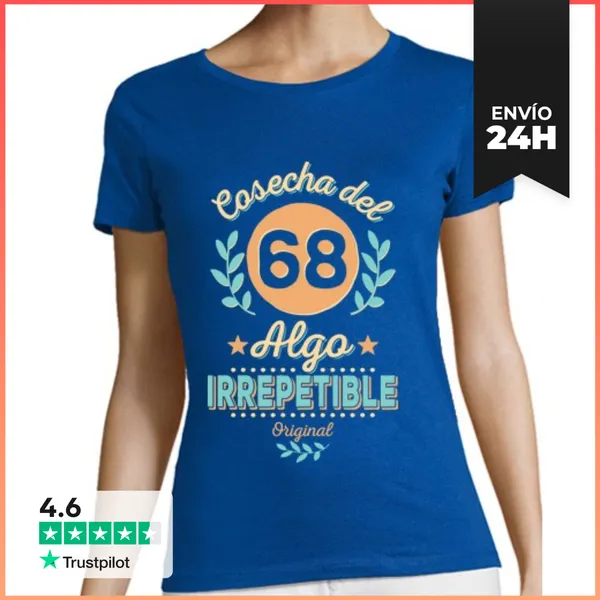 Camiseta Mujer Clásica Cosecha Del 68. Irrepetible LaTostadora