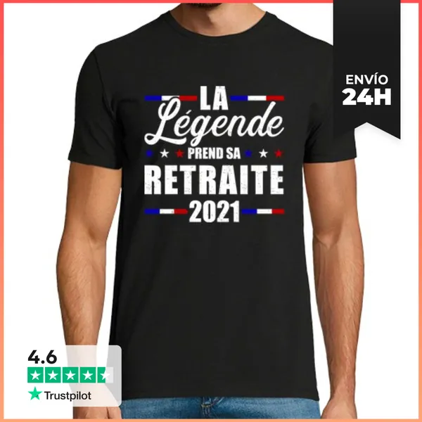 Camiseta Hombre Clásica La Légende Prend Sa Retraite 2021