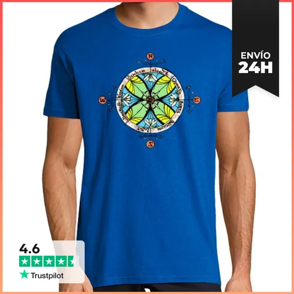 Camiseta Hombre Clásica La Rueda Del Tiempo, Calendario Celta