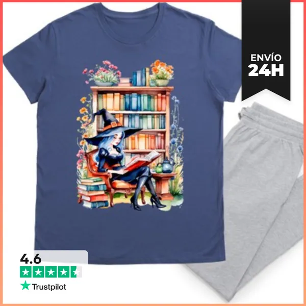 Pijama Bruja Leyendo Librería Biblioteca LaTostadora
