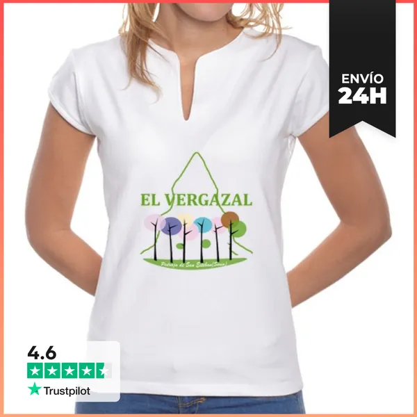 Camiseta Mujer Cuello Mao Mujer, Cuello Mao, Blanca LaTostadora