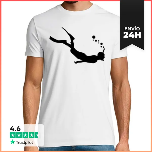Camiseta Hombre Clásica Bucear LaTostadora