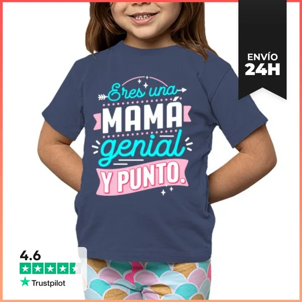 Camiseta Clásica Para Niños Eres Una Mamá Genial Y Punto.