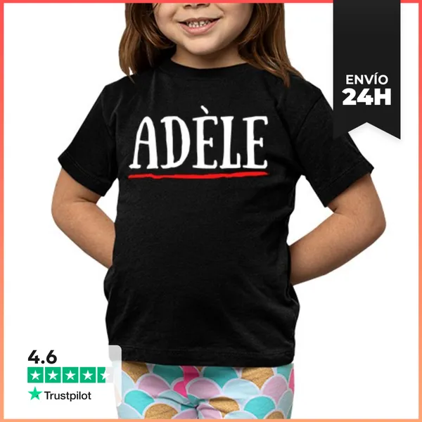 Camiseta Clásica Para Niños Camiseta Adele Primer Nombre Bautismo