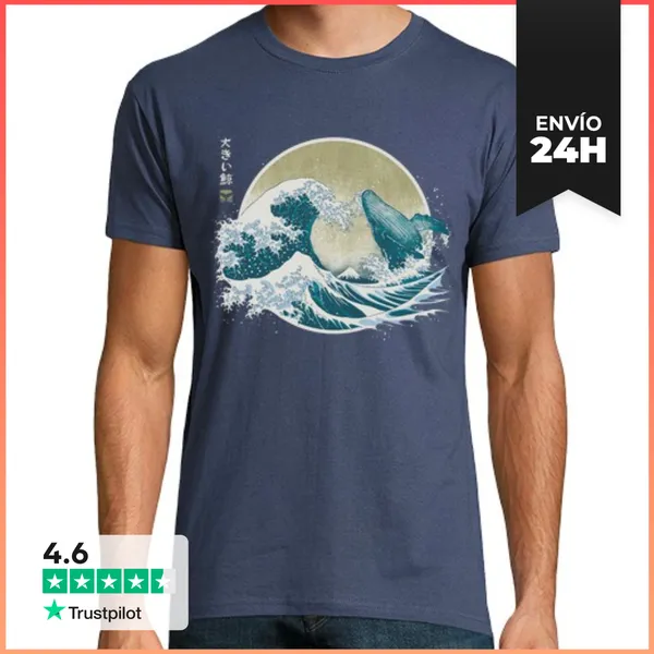 Camiseta Hombre Clásica The Great Whale LaTostadora