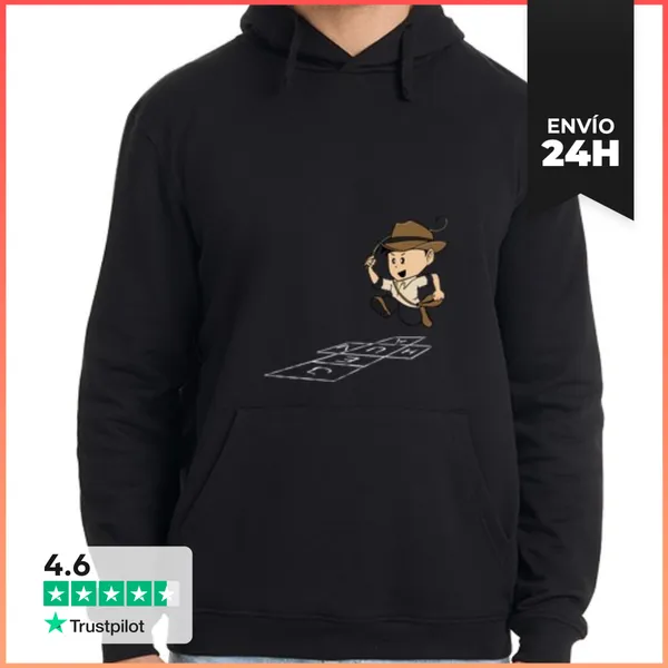 Sudadera Unisex Con Capucha Indiana Kid LaTostadora