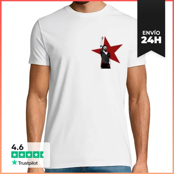 Camiseta Hombre Clásica Hombre, Manga Corta, Blanco, Calidad