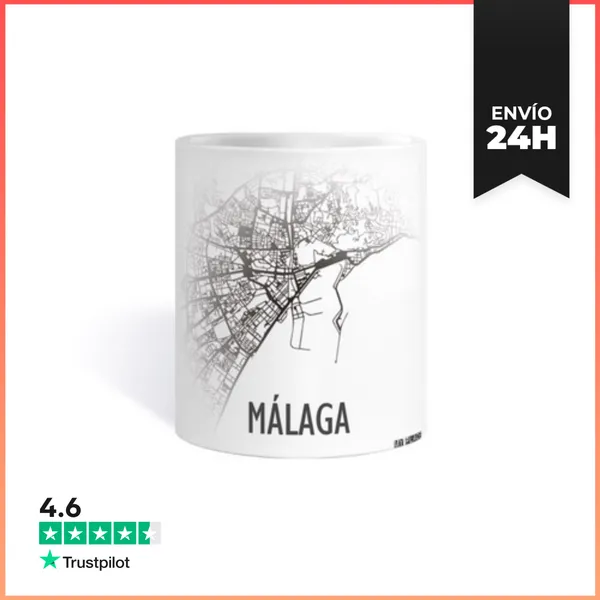 Taza MÁLAGA NEGRO LaTostadora