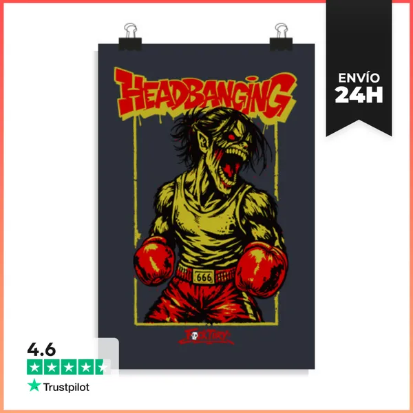 Póster Vertical Eren Boxeo LaTostadora