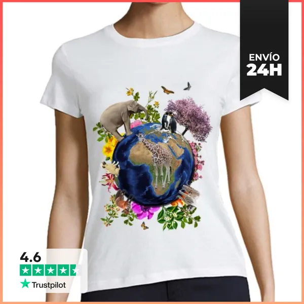 Camiseta Mujer Clásica Madre Tierra LaTostadora
