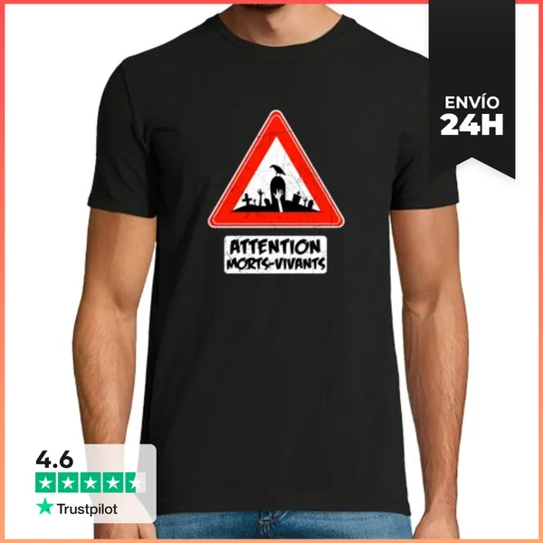 Camiseta Hombre Clásica Muertos Vivientes LaTostadora
