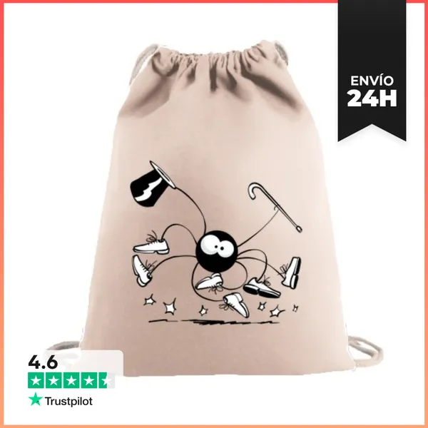Mochila Saco Con Cuerdas Beth La Araña - Claqué LaTostadora