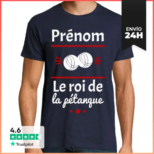 Camiseta Hombre Clásica Idea De Regalo Del Rey De La Petanca