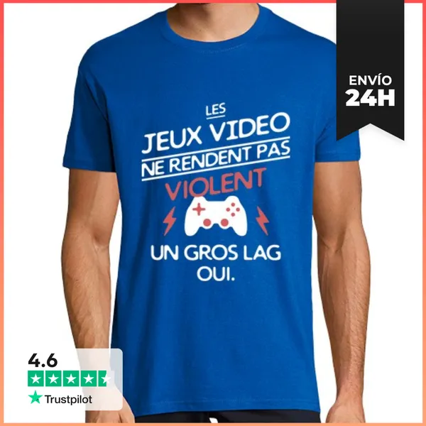Camiseta Hombre Clásica Los Vídeo Juegos LaTostadora