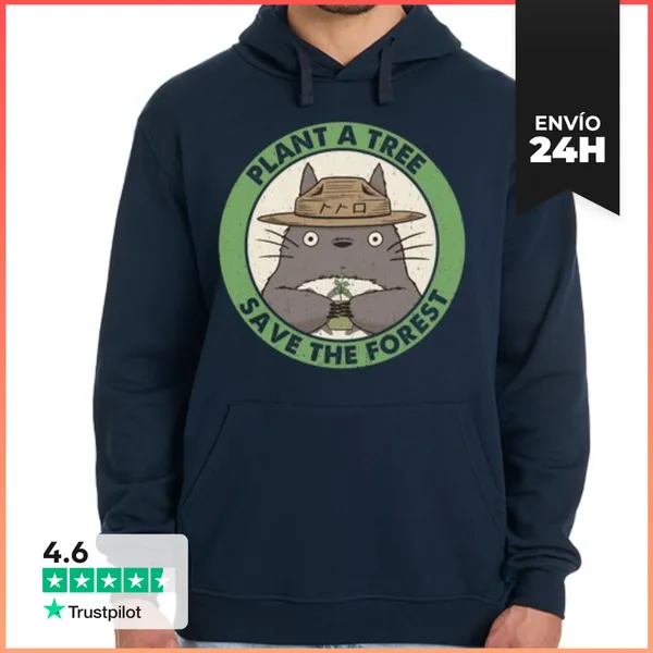 Sudadera Unisex Con Capucha Save The Forest LaTostadora