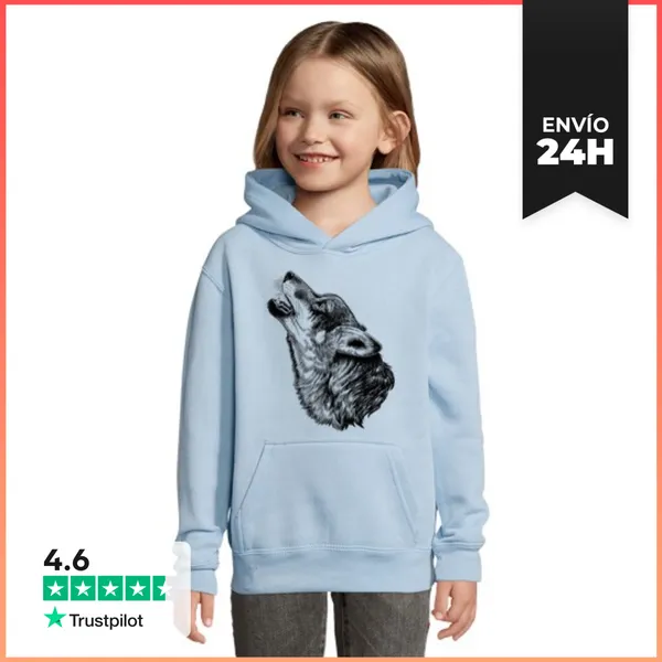 Sudadera Para Niños Con Capucha La Llamada Del Lobo LaTostadora