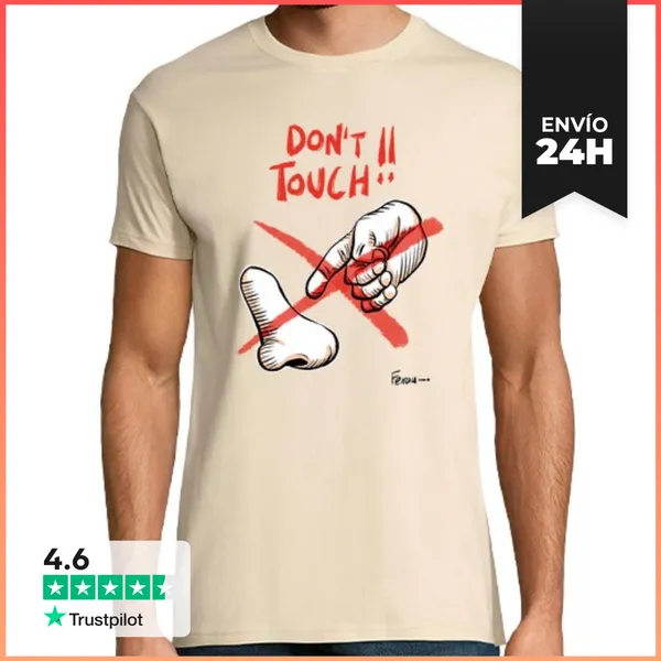 Camiseta Hombre Clásica No Toques Las Narices LaTostadora