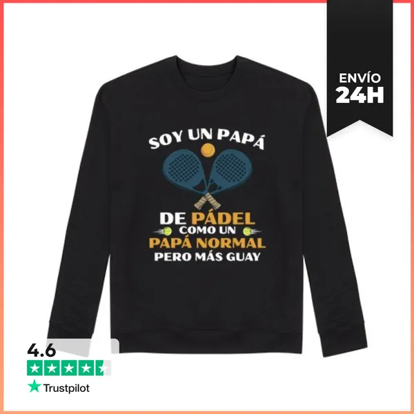 Sudadera Unisex Papá De Pádel Divertido Padel Regalo LaTostadora