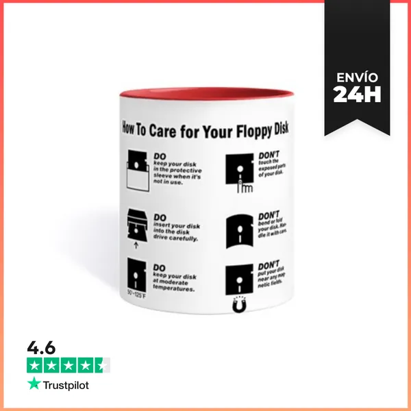 Taza De Colores How To Care Floppy Disk LaTostadora