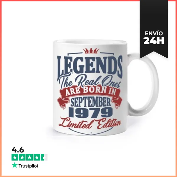 Taza Leyenda Nacido En Septiembre 1979 LaTostadora