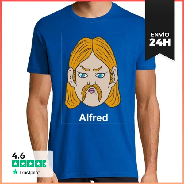 Camiseta Hombre Clásica QUIEN ES QUIEN - ALFRED CON MARCO