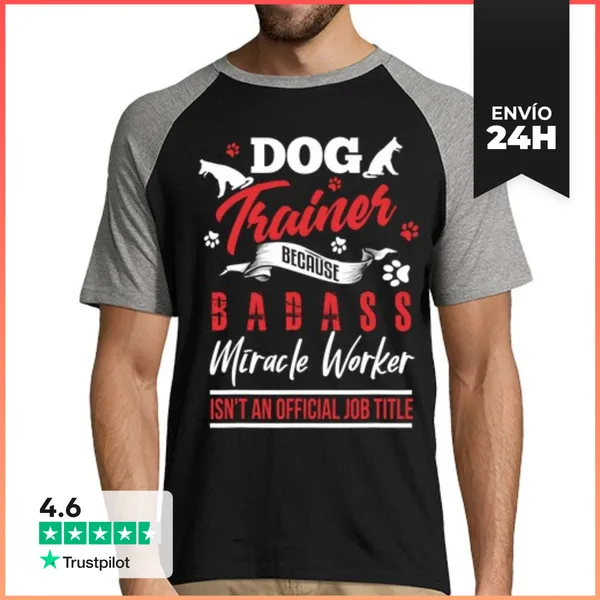 Camiseta Hombre, Estilo Béisbol Humor De Entrenador De Perros