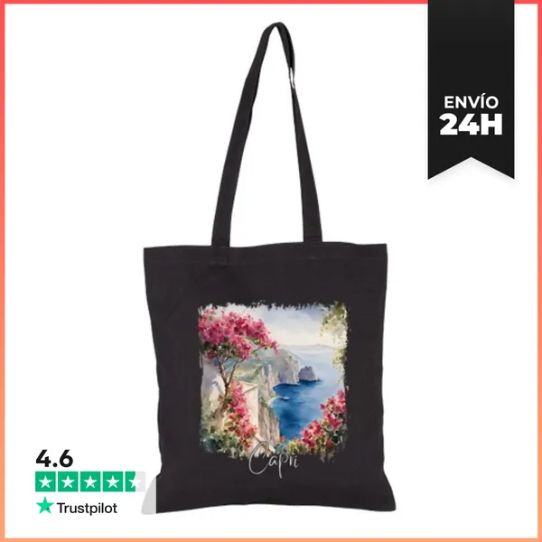 Bolsa De Tela Acuarela De Capri, Capri Italia LaTostadora
