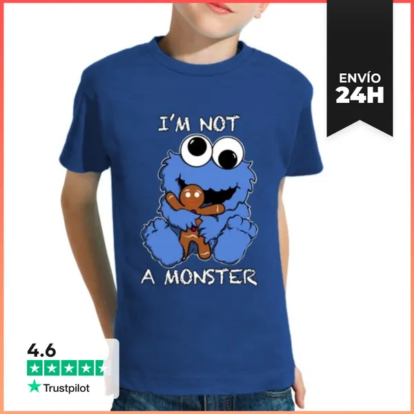 Camiseta Clásica Para Niños Not A Monster LaTostadora